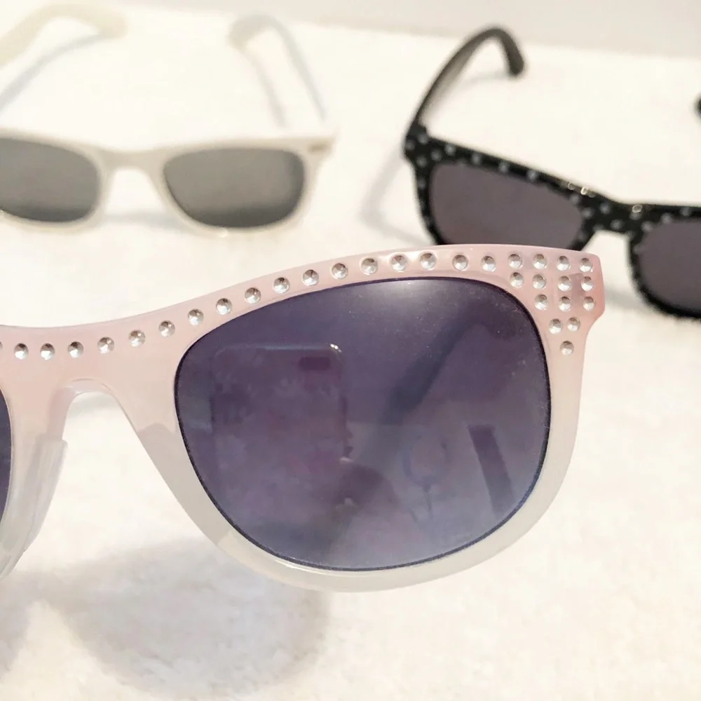 Bundle of 3 Girl Sunglasses with 2 Cases